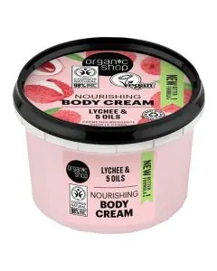 ORGANIC SHOP Lychee & 5 Oils Body Cream 250ml