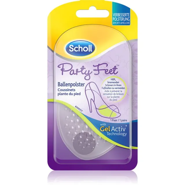 Scholl GelActiv Party Feet hüdrogeeli padjad jalgadele ja jalatsitele 1 paar