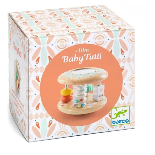 DJECO Rattle Baby Tutti kõristi puidust 10m+ 1 tk