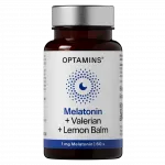 Optamins Melatoniin + palderjan + meliss kapslid N60