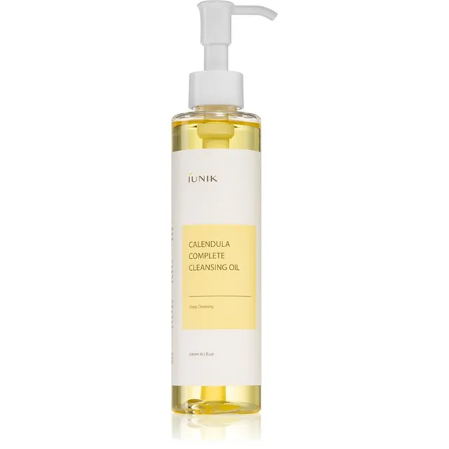 iUnik Calendula Complete Cleansing Oil Puhastusõli meigi eemaldamiseks tundlikule nahale 200 ml