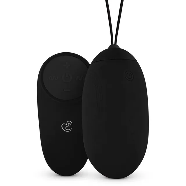 EasyToys Vibrating Egg With Remote Control Vibreeriv Muna Black 17 cm