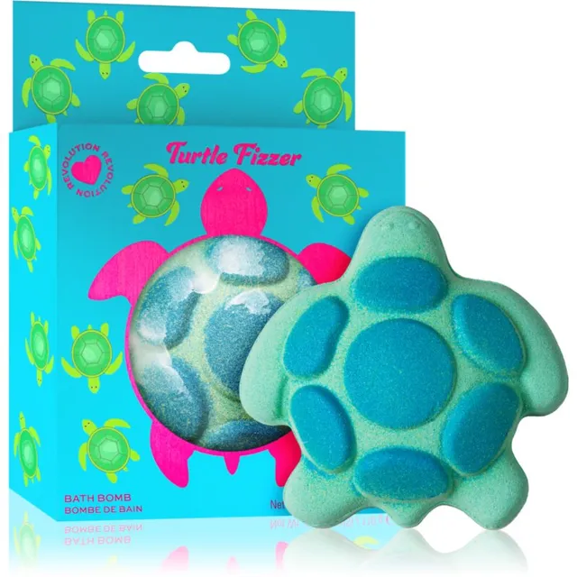 I Heart Revolution Bath Fizzer Turtle Vannipomm lõhn Citrus & Green apple 110 g
