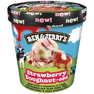 Jäätis Strawberry Doughnut pint, BEN&JERRY'S, 393 g