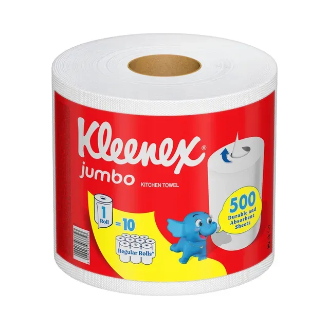 Paberkäterätt Jumbo 500 lehte 2-kihiline, KLEENEX, 1tk