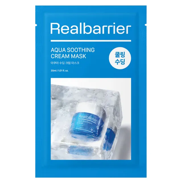 REAL BARRIER Aqua Soothing Cream Sheet Mask 30ml