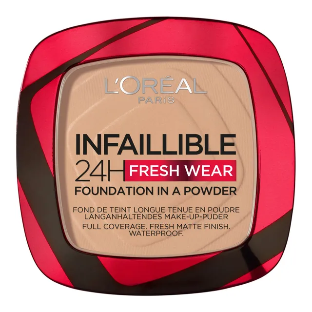 L’Oréal Paris Infaillible Fresh Wear 24h Puuder-jumestuskreem varjund 180 Neutral 9 g
