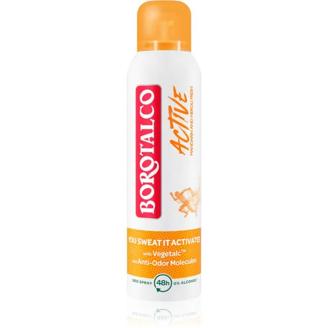 Borotalco Active Mandarin & Neroli Värskendav pihustatav deodorant 48 tundi 150 ml