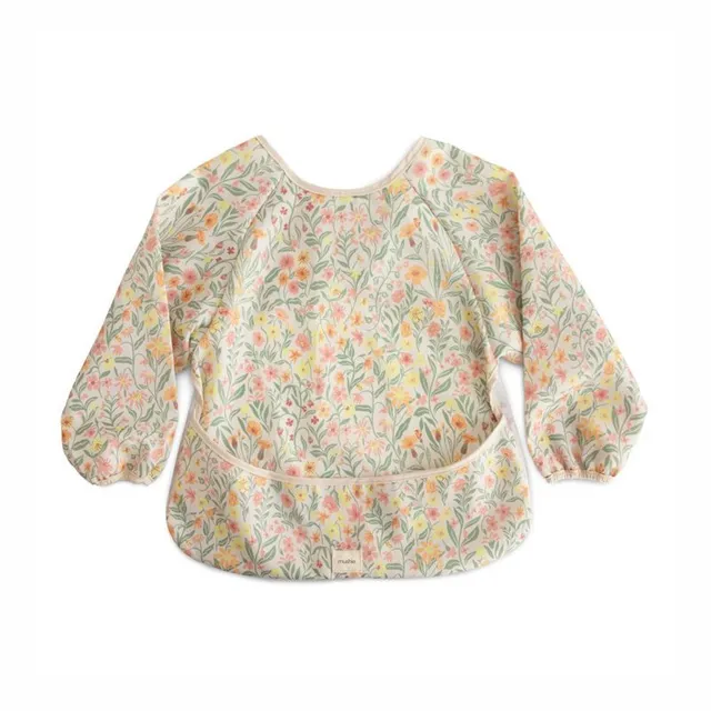 Mushie Long Sleeve Bib pudipõll Pastel Blooms 6-24m 1 tk
