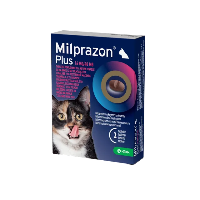 MILPRAZON PLUS ÕHUK. POLÜM.KAT. TBL 16MG+40MG N2