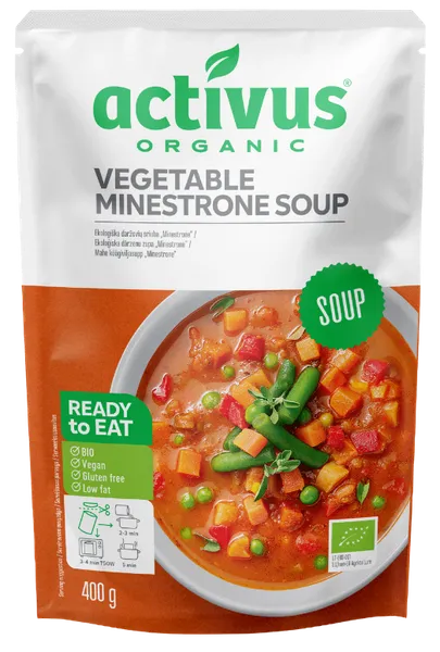 Köögiviljasupp Minestrone, ökoloogiline