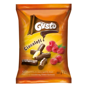 Gusto Maisisnäkid 50g kakao ja vaarikaga