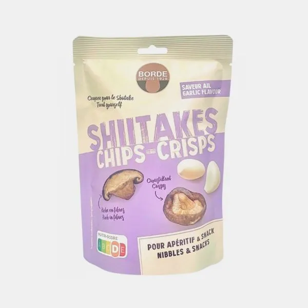 Shiitake seenekrõpsud küüslaugumaitselised 50g Prantsusmaa