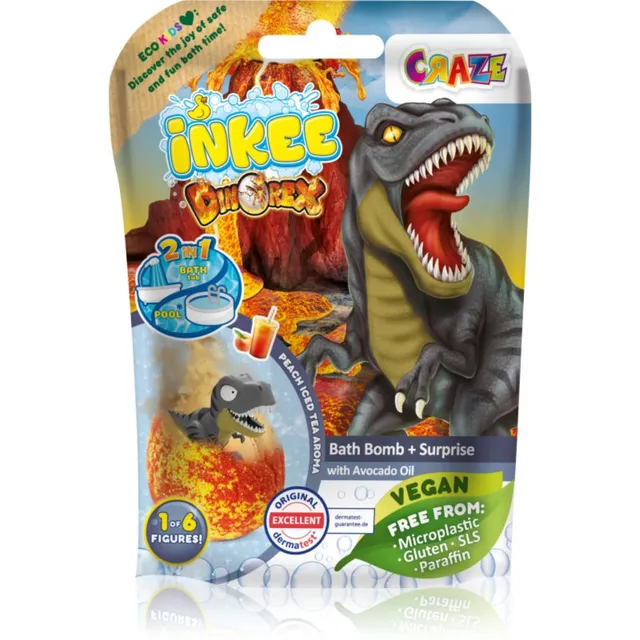 Craze INKEE Dino Vannipomm lastele koos üllatusega 1 tk
