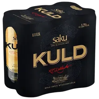 Hele õlu Kuld 6-pakk, SAKU, 6x500 ml purk