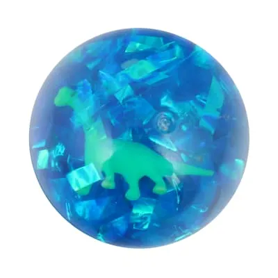 Põrkepall vilkuv, Dino 6,5cm