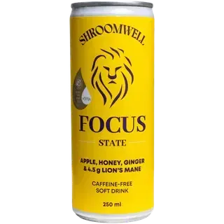 Karastusjook Focus State, Apple, Honey, Ginger SHROOMWELL, 250 ml
