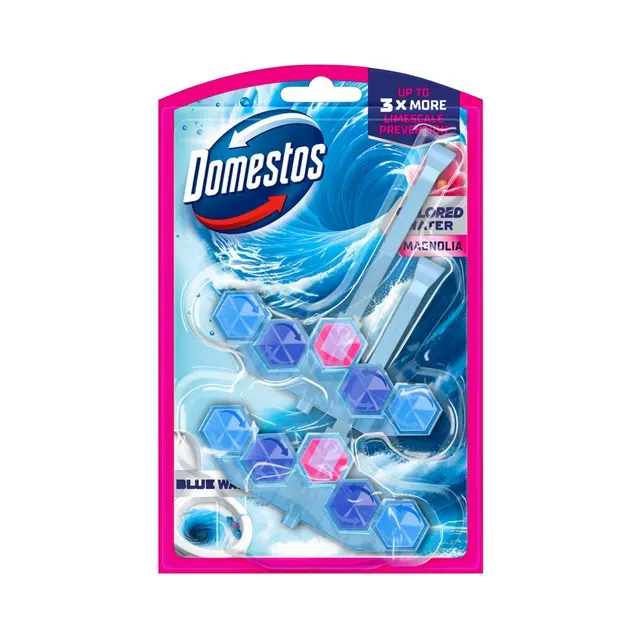 WC-värskendaja Blue Water Pink Magnolia, DOMESTOS, 96 g