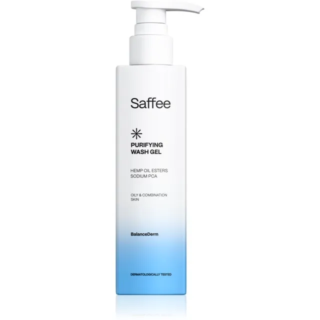 Saffee BalanceDerm Purifying Wash Gel Puhastav geel rasusele ja kombineeritud nahale 200 ml