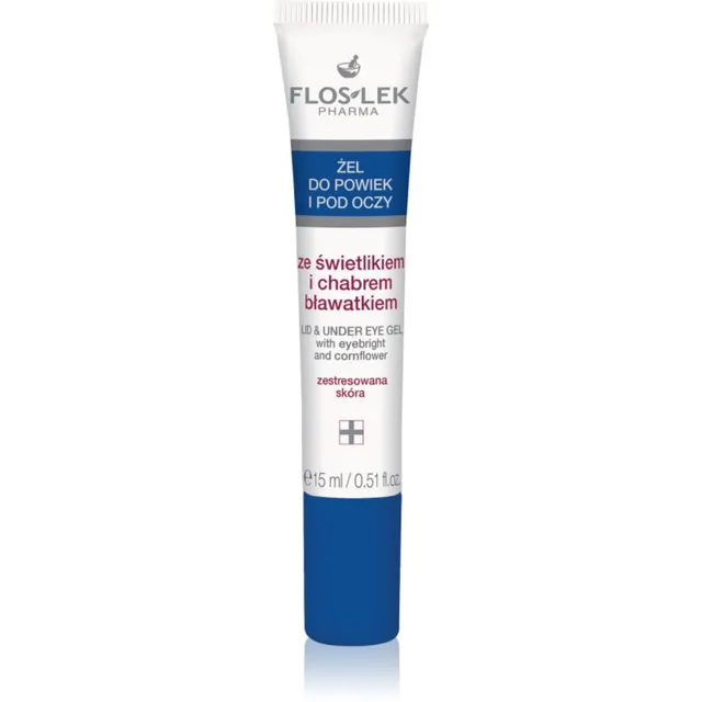 FlosLek Pharma Eye Care Silmageel hariliku silmarohu ja päevalillega 15 ml