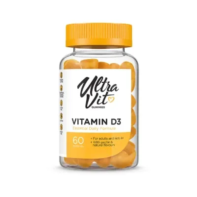 Kummikommid vitamiin D3 UltraVit 60tk