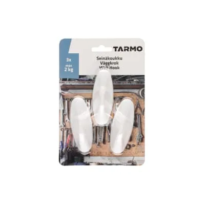 Konksud kleebitavad Tarmo 3x8cm, 3 tk