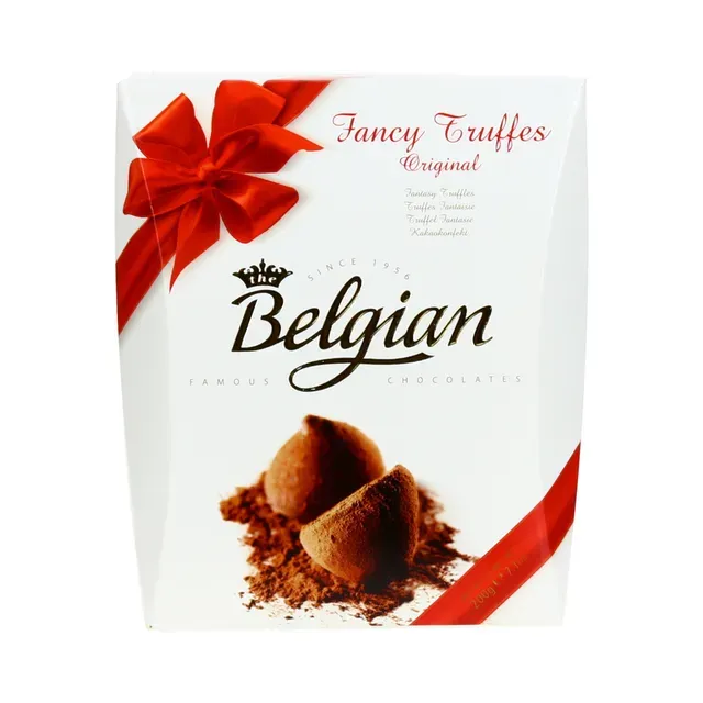 Trühvlid originaal (kakaokattega), BELGIAN, 200g