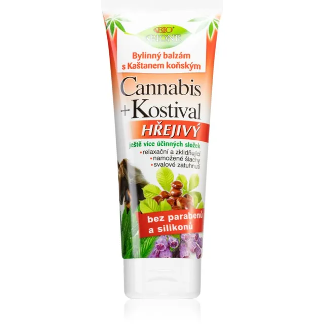 Bione Cosmetics Cannabis Comfrey Lihaseid ja liigeseid lõõgastav soojendav geel 200 ml