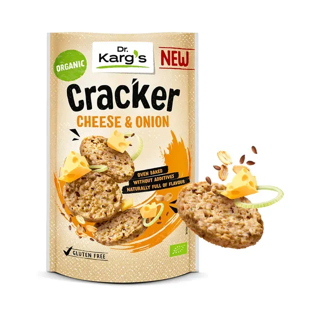Cracker Cheese & Onion, mahe, DR. KARG, 85 g