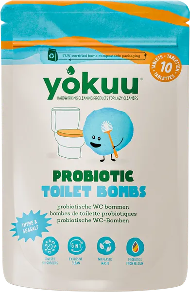 Tualetipuhastusvahendi tabletid koos probiootikumidega Thyme & Sea Salt