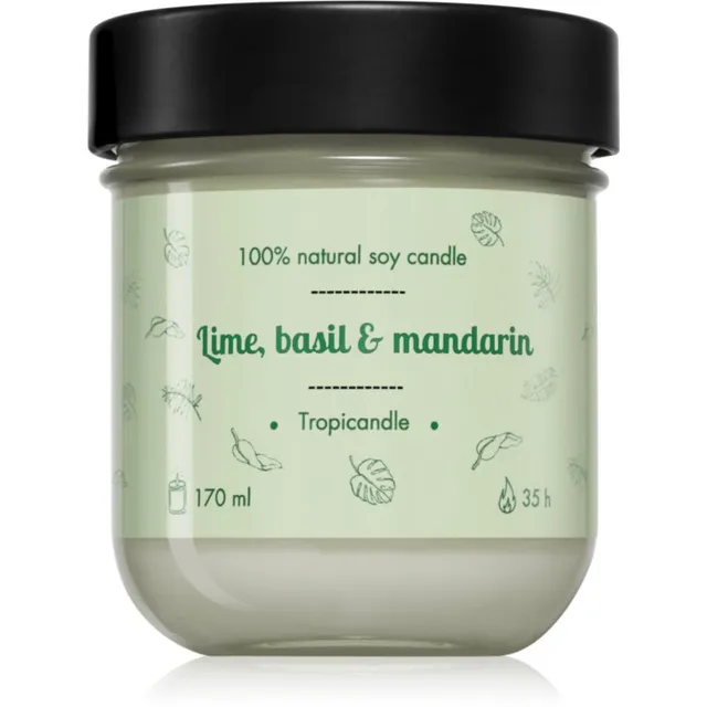 Tropicandle Lime, Basil & Mandarin lõhnaküünal 170 ml