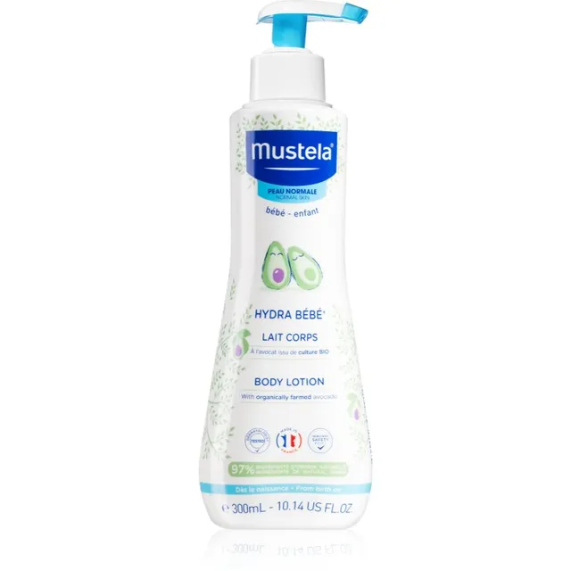 Mustela Bébé Hydra Bébé Niisutav kehapiim beebi nahale 300 ml