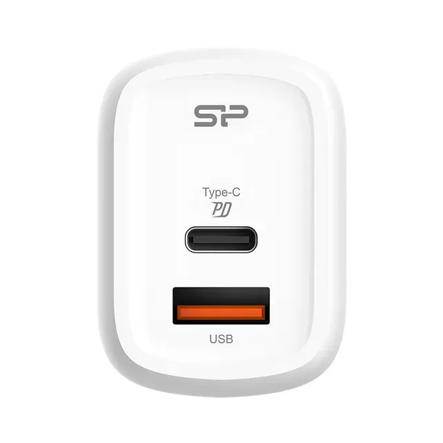 Laadija USB-C/USB Qm25 30W, valge, SILICON POWER, 1tk