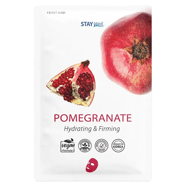 STAY WELL Pomegranate Sheet Mask 20g