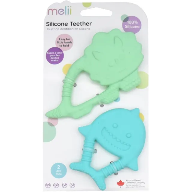 Melii Teethers närimismänguasi Dino & Shark 2 tk