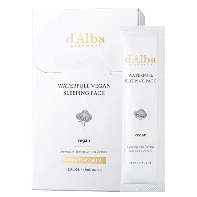 D'ALBA Waterfull Vegan Sleeping Pack 12x4ml