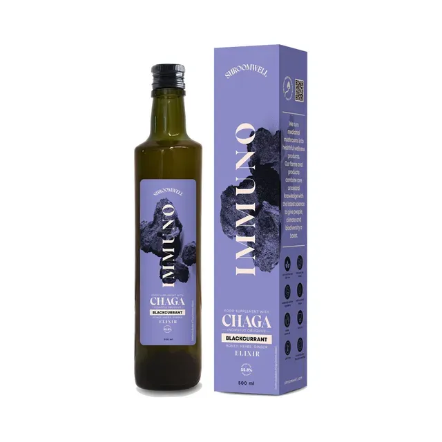 Immuno Elixir Mustsõstar, SHROOMWELL, 500 ml