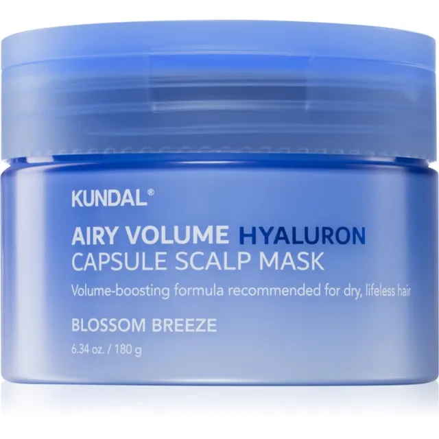 KUNDAL Airy Volume Hyaluron Capsule Scalp Mask Hooldus peanahale juuste kohevuseks 180 g