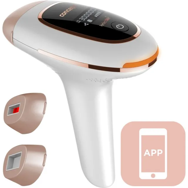 Concept IL3020 IPL Perfect Skin IPL epilaator kehale, näole, bikiinipiirkonnale ja kaenlaalustele White and rosegold 1 tk