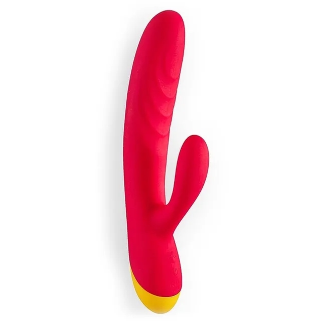 ROMP Jazz Rabbit kliitori stimulaatoriga vibraator Red 21 cm