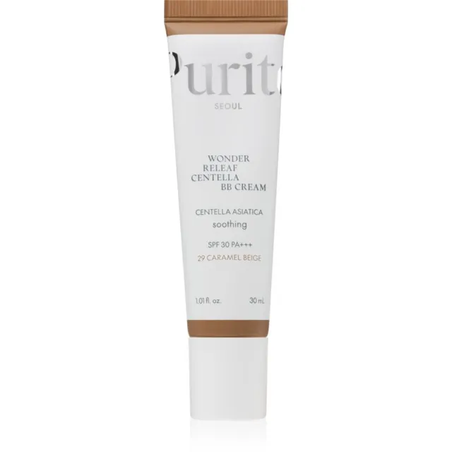 Purito Wonder Releaf Centella BB Cream Kirgastav BB kreem rahustavate efektidega varjund 29 Caramel Beige 30 ml