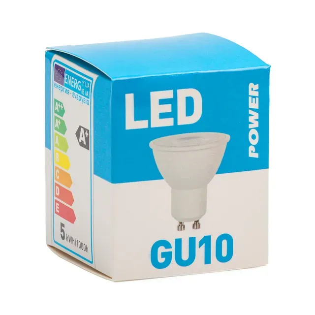 LED lamp GU10 400LM 36°, POWER, 1 tk