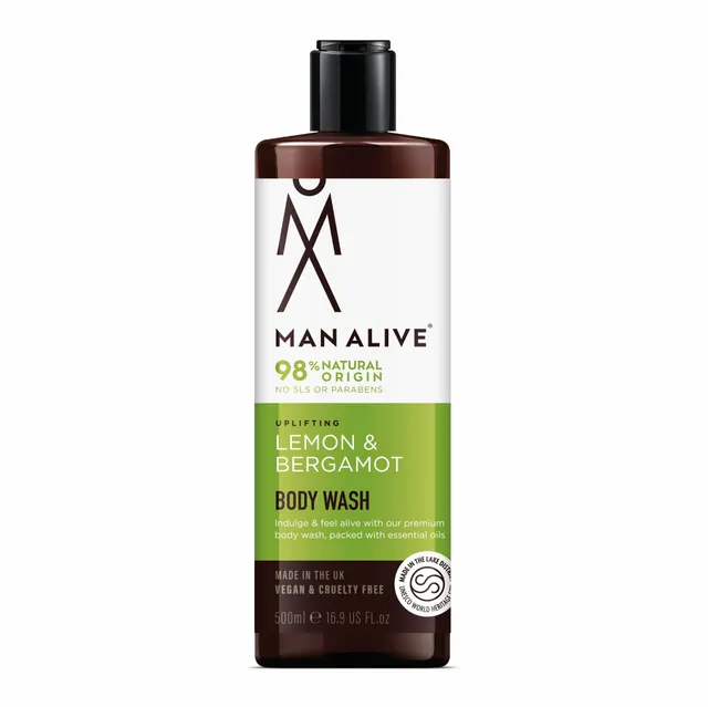 Man Alive Body Wash Lemon & Bergamot