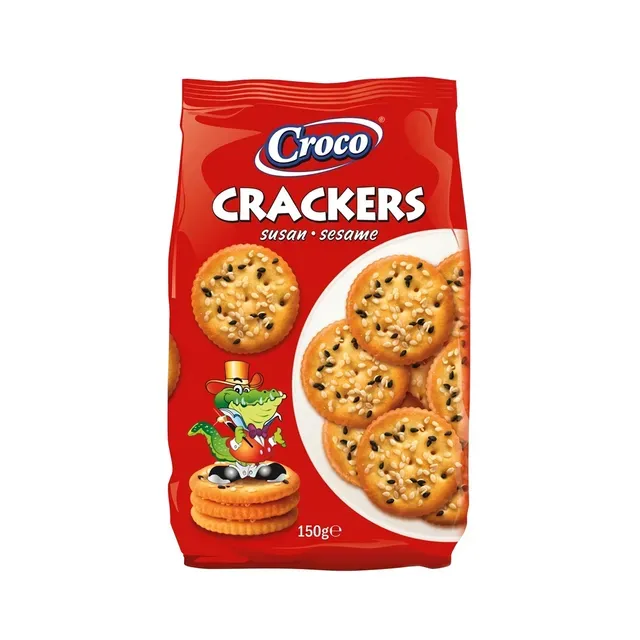 Soolakreekerid MIX seesami- ja mooniseemnetega, CROCO, 150 g