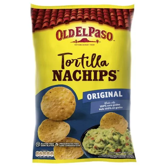 Old el Paso maisikrõpsud Nachips soolaga, gluteenivaba 185g