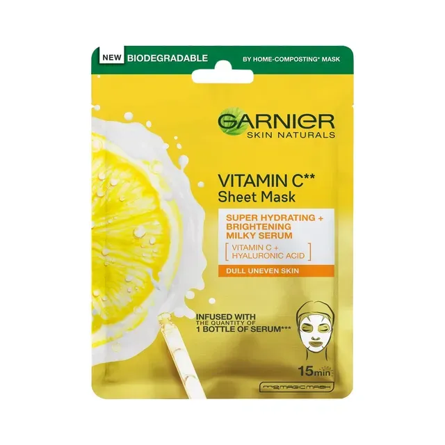 Kangasmask vitamiin C, niisutav ja sära lisav, GARNIER, 28 g