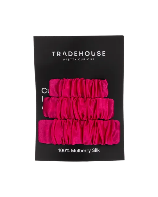 Tradehouse Pretty Curious 100% Mulberry siidist juukseklambrite komplekt