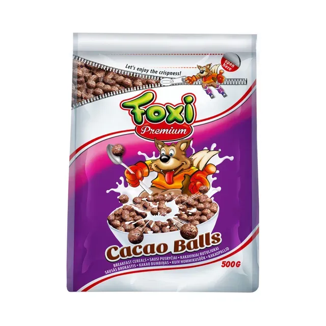 Hommikusöögihelbed Kakaopallid, FOXI, 500 g