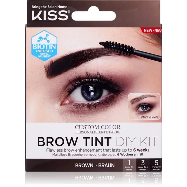 KISS Brow Tint DIY Kit Kulmuvärv varjund Brown 20 ml
