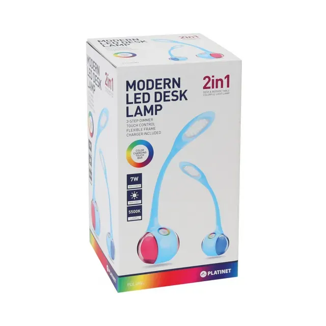 Laualamp PDL20 7W 2in1, sinine, PLATINET, 1 tk